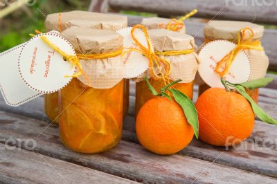 Homemade tangerine marmalade 