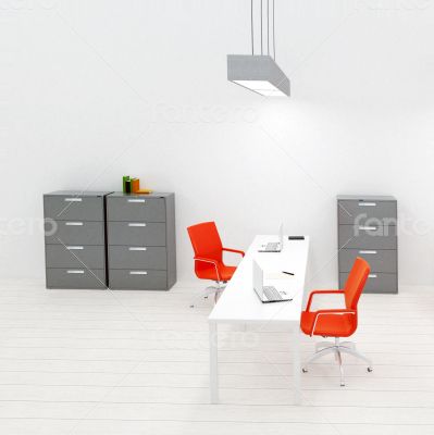 Interior of small modern office