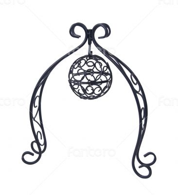 Metal Scroll Stand Holding Metal Scroll Ball