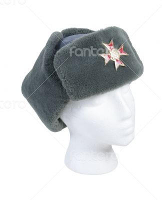 Side Fur Cap Cross Pin