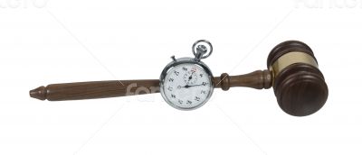 Stopwatch and Gavel