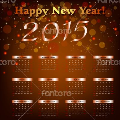 Vector Happy New Year - 2014 colorful background 
