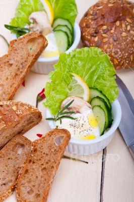 fresh garlic cheese dip salad