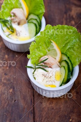 fresh garlic cheese dip salad