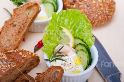 fresh garlic cheese dip salad