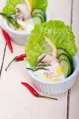 fresh garlic cheese dip salad