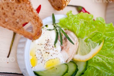 fresh garlic cheese dip salad