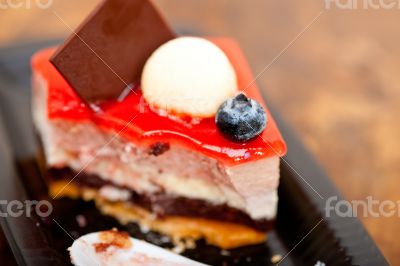 fresh strawberry yogurt mousse