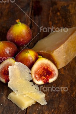 pecorino cheese and fresh figs 