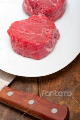 raw beef filet mignon