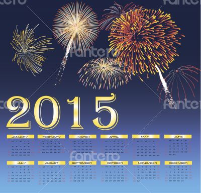 Vector Happy New Year - 2014 colorful background 