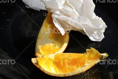Eaten orange