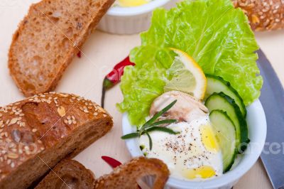 fresh garlic cheese dip salad