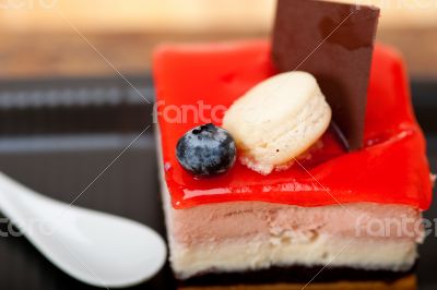 fresh strawberry yogurt mousse