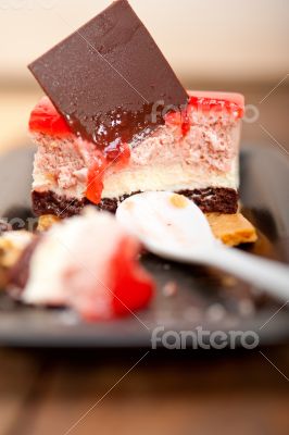 fresh strawberry yogurt mousse