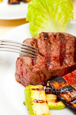 grilled beef filet mignon