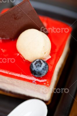 fresh strawberry yogurt mousse