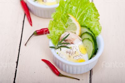 fresh garlic cheese dip salad