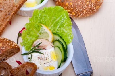 fresh garlic cheese dip salad
