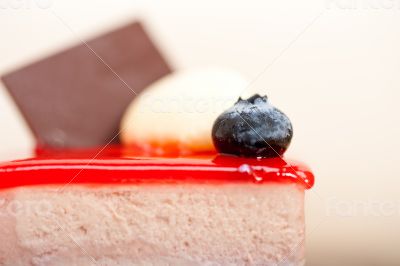 fresh strawberry yogurt mousse