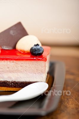 fresh strawberry yogurt mousse