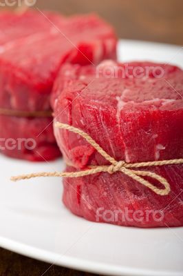 raw beef filet mignon