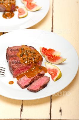 green peppercorn beef filet mignon