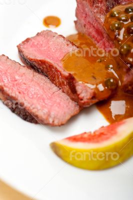 green peppercorn beef filet mignon