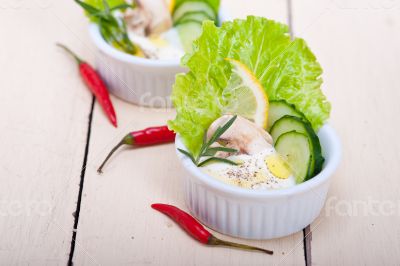 fresh garlic cheese dip salad