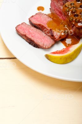green peppercorn beef filet mignon