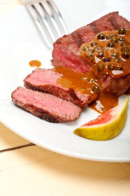 green peppercorn beef filet mignon