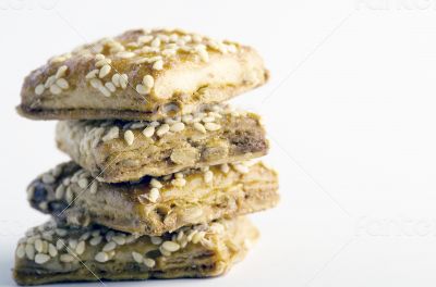Bisquits over white background - Still life - food 
