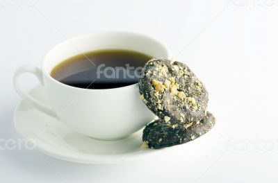 Cup of tea with cookies 