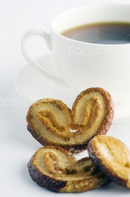 Cup of tea with cookies 