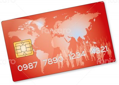 Red credit card