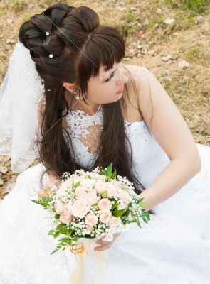 Bride in a profile