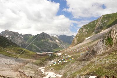 campsite in himalayas