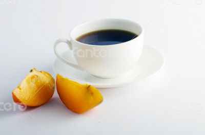 Herbal and fruit teas over white background 