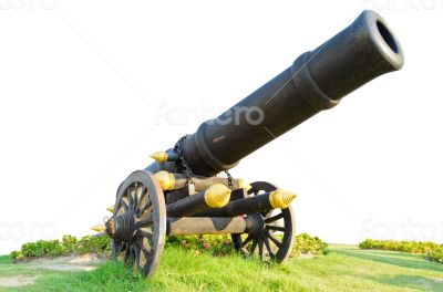 Cannon isolated on white