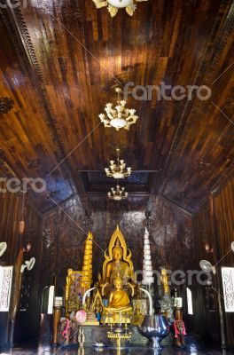Buddha statue in chapel
