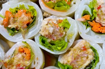 Noodles and vegetables thai food