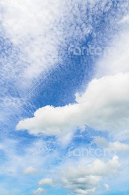 Clouds and sky vertical