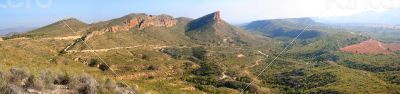 Panoramic of the mountain range