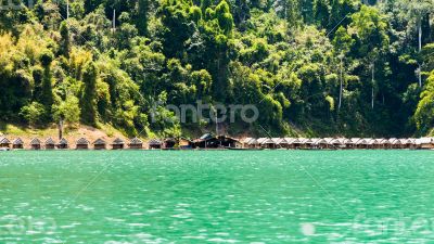 Bamboo floating resort