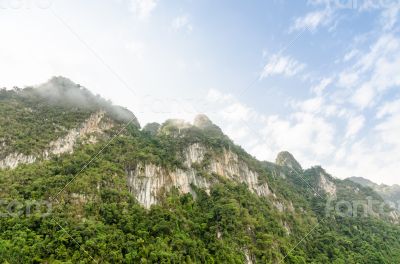 Beautiful high mountains