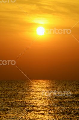 Sunrise at the seaside 