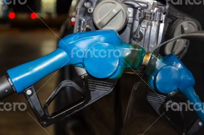 Refueling diesel to car