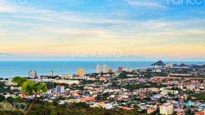 Beautiful landscaped of Hua Hin city