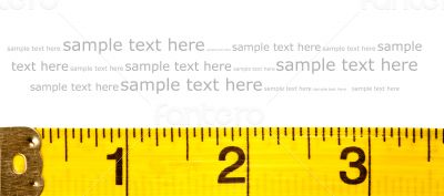 yellow measuring tape
