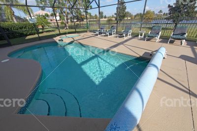 Swimming Pool with Lake View